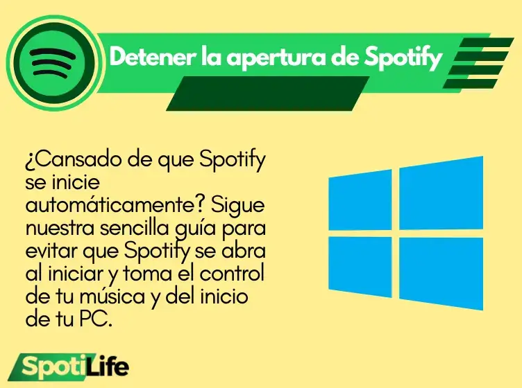 Cómo evitar que Spotify se abra al iniciar el sistema